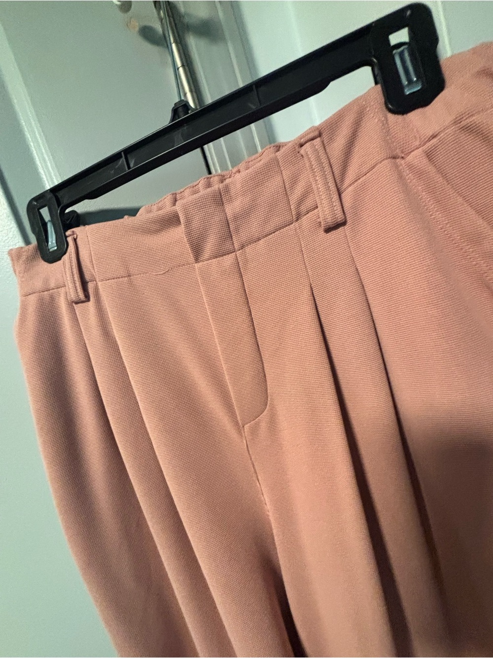 HALARA Wide-Leg High-Rise Pants in Peach - Picture 2 of 4